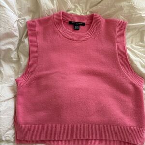 French Connection Pink Knit Tank Sweater Vest